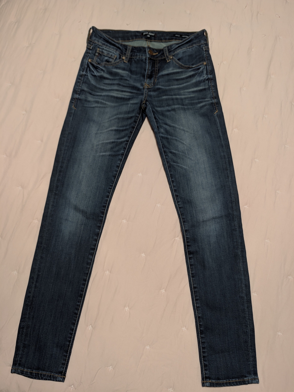 Dear John Women's Skinny Jeans in Dark Indigo Wash
